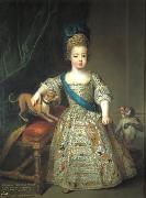 Circle of Pierre Gobert Portrait of Louis XV as a child oil painting